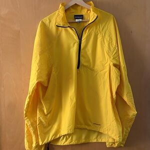 Patagonia Bright Yellow Half-Zip Windbreaker